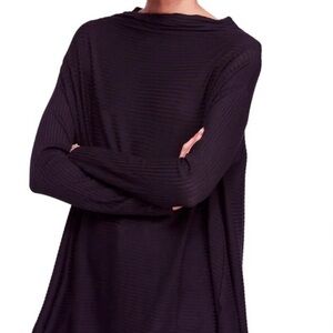 We The Free Free People Black Tunic Top